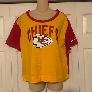Nike Chiefs Yellow and Red T-Shirt